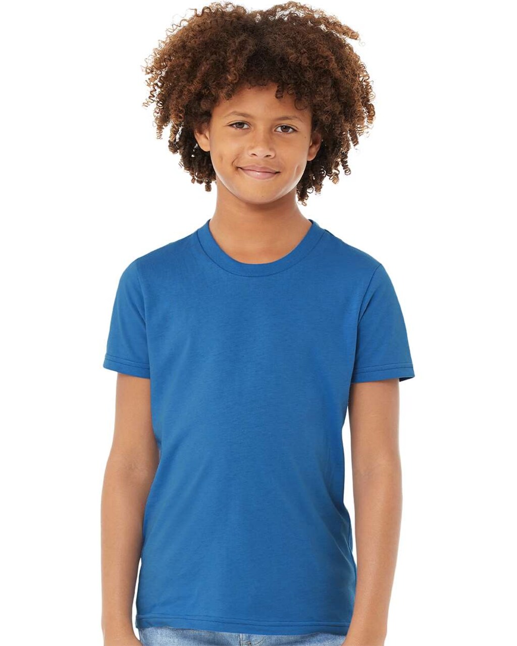 24 Pack BELLA+CANVAS Youth Jersey Tee 3001Y for School, Sports & Custom Printing Unisex Cotton Kids Shirt Bundle